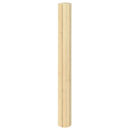 Rug Rectangular Light Nature 100x500 cm Bamboo