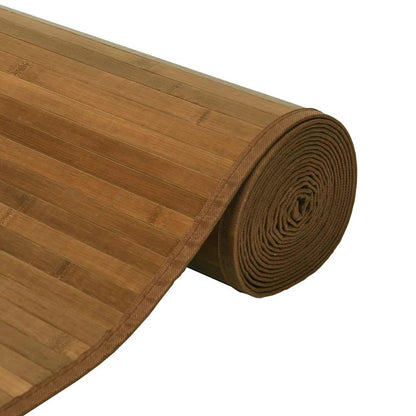 Rug Rectangular Brown60x100 cm Bamboo