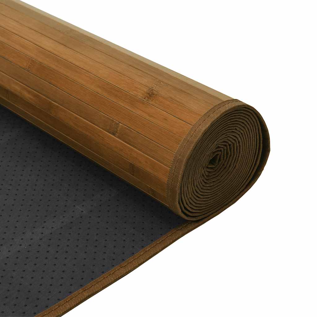 Rug Rectangular Brown60x100 cm Bamboo