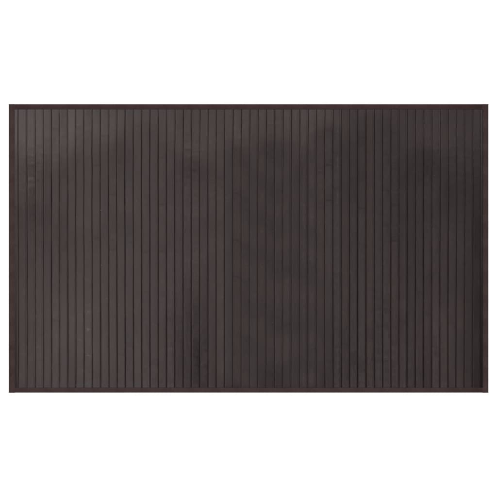 Rug Rectangular Dark Brown60x100 cm Bamboo