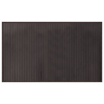 Rug Rectangular Dark Brown60x100 cm Bamboo