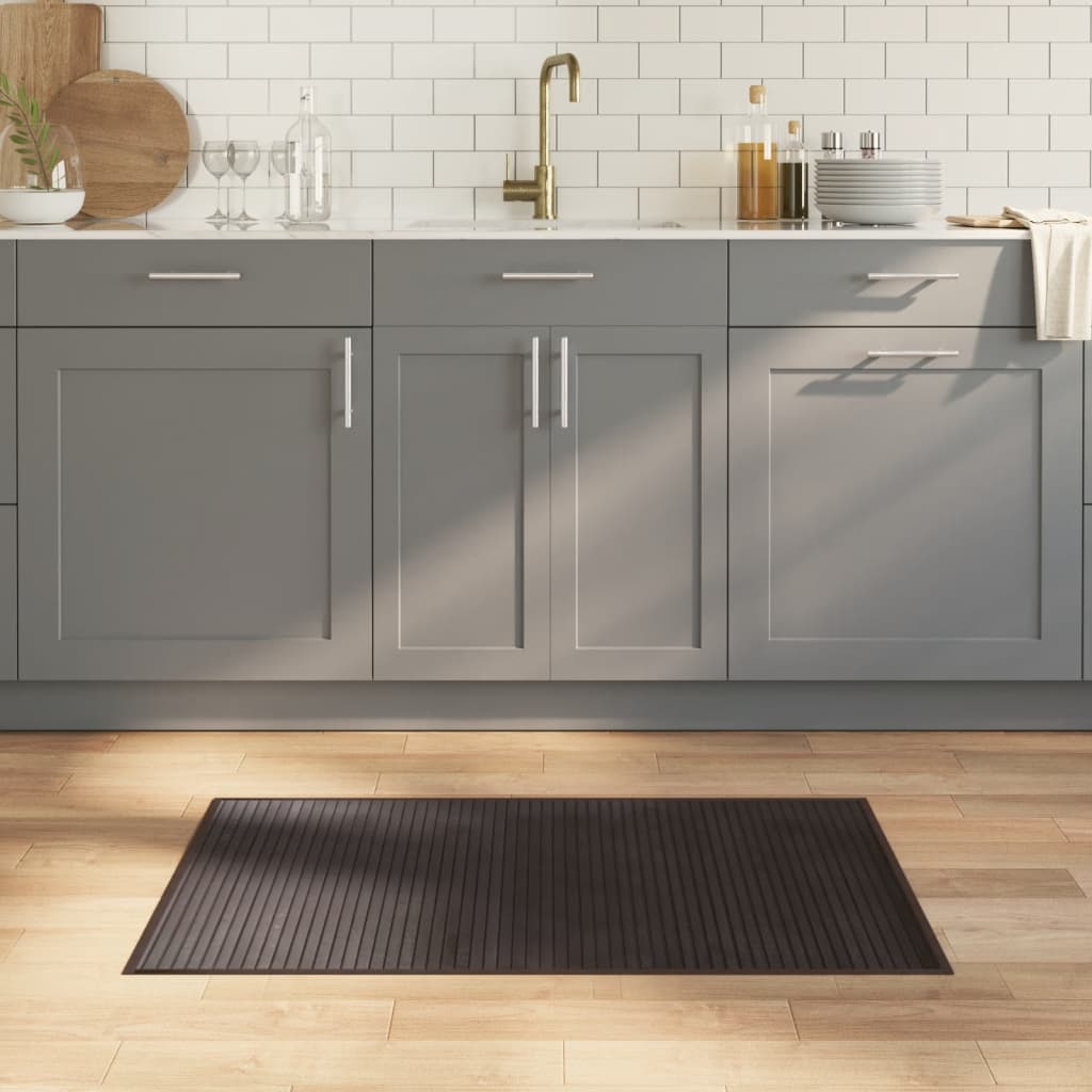 Rug Rectangular Dark Brown60x100 cm Bamboo
