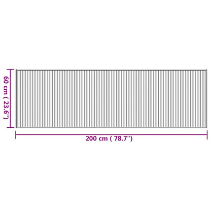 Rug Rectangular Natural60x200 cm Bamboo
