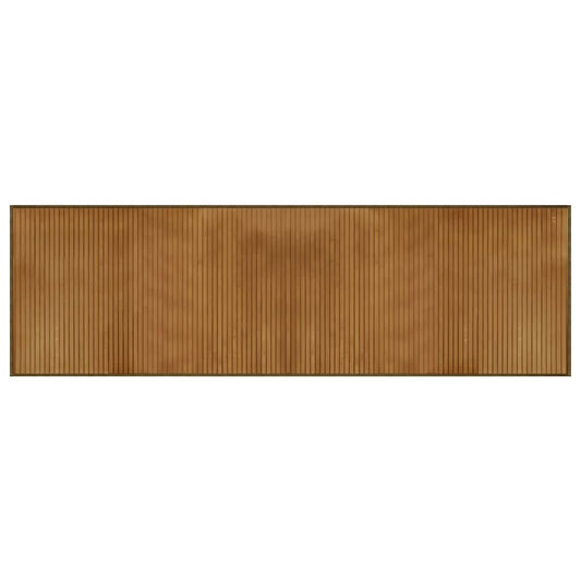 Rug Rectangular Brown60x200 cm Bamboo