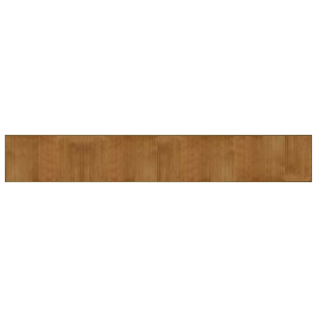 Rug Rectangular Brown60x400 cm Bamboo