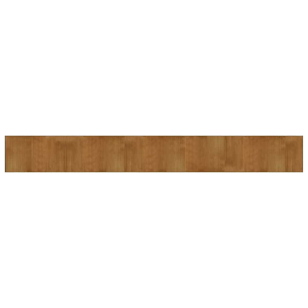 Rug Rectangular Brown60x500 cm Bamboo