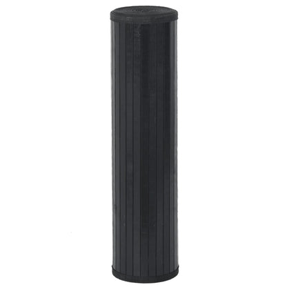 Rug Rectangular Black 70x100 cm Bamboo