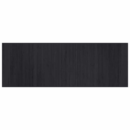 Rug Rectangular Black70x200 cm Bamboo