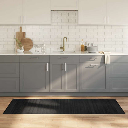 Rug Rectangular Black70x200 cm Bamboo