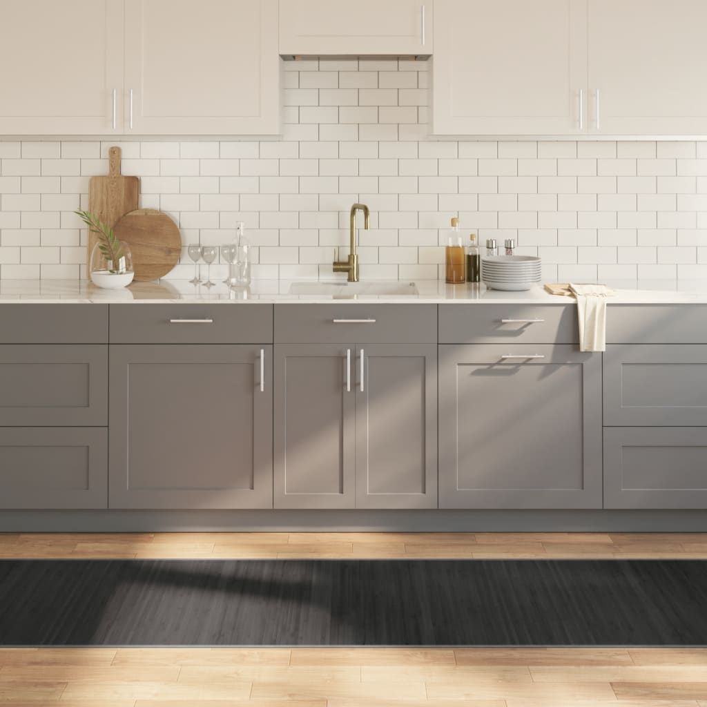 Rug Rectangular Grey70x300 cm Bamboo