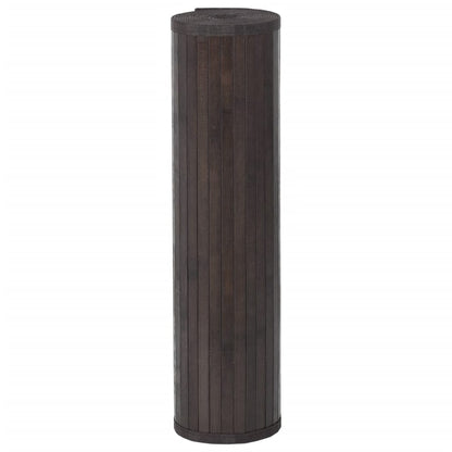 Rug Rectangular Dark Brown70x300 cm Bamboo