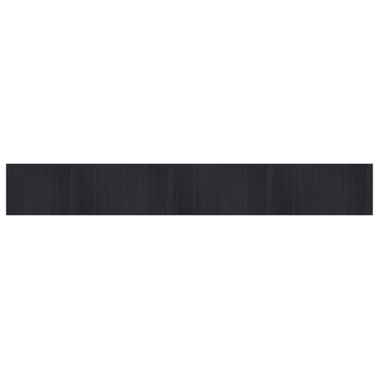Rug Rectangular Black70x500 cm Bamboo