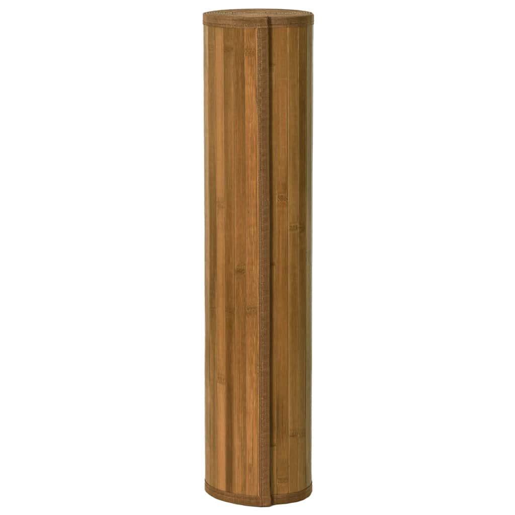 Rug Rectangular Brown70x1000 cm Bamboo