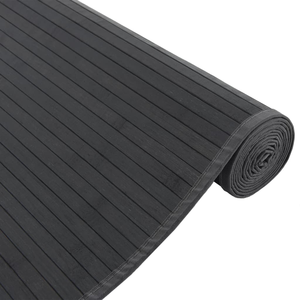 Rug Rectangular Black80x100 cm Bamboo