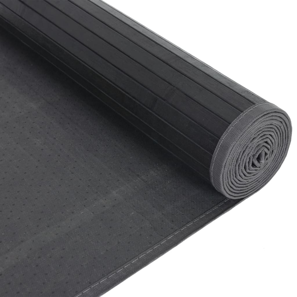 Rug Rectangular Black80x100 cm Bamboo