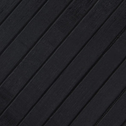 Rug Rectangular Black80x100 cm Bamboo