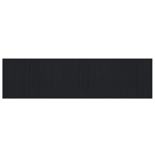 Rug Rectangular Black80x300 cm Bamboo
