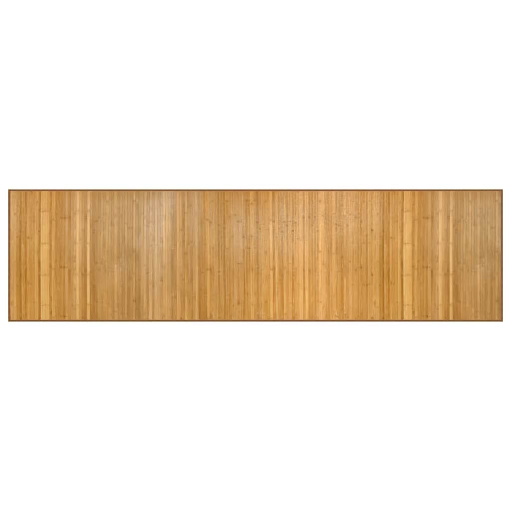 Rug Rectangular Natural 80x300 cm Bamboo