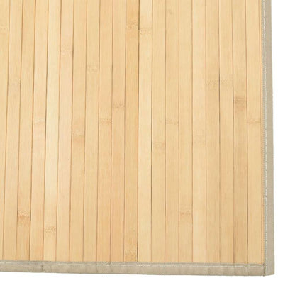 Rug Rectangular Light Natural80x300 cm Bamboo