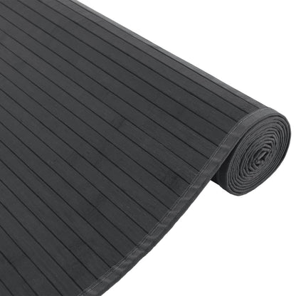 Rug Rectangular Grey80x300 cm Bamboo