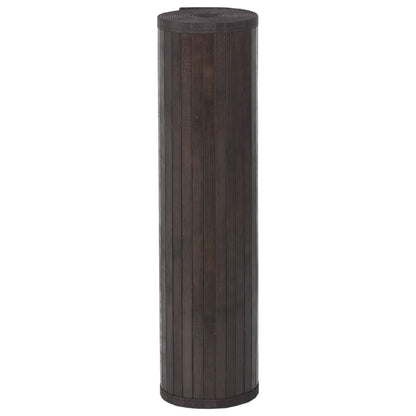 Rug Rectangular Dark Brown80x300 cm Bamboo