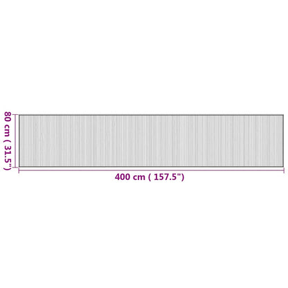 Rug Rectangular Natural 80x400 cm Bamboo
