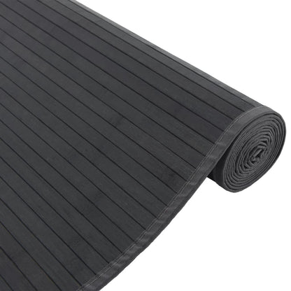 Rug Rectangular Grey 80x400 cm Bamboo
