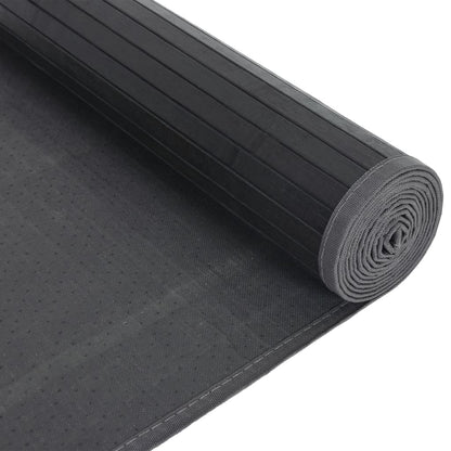 Rug Rectangular Grey 80x400 cm Bamboo