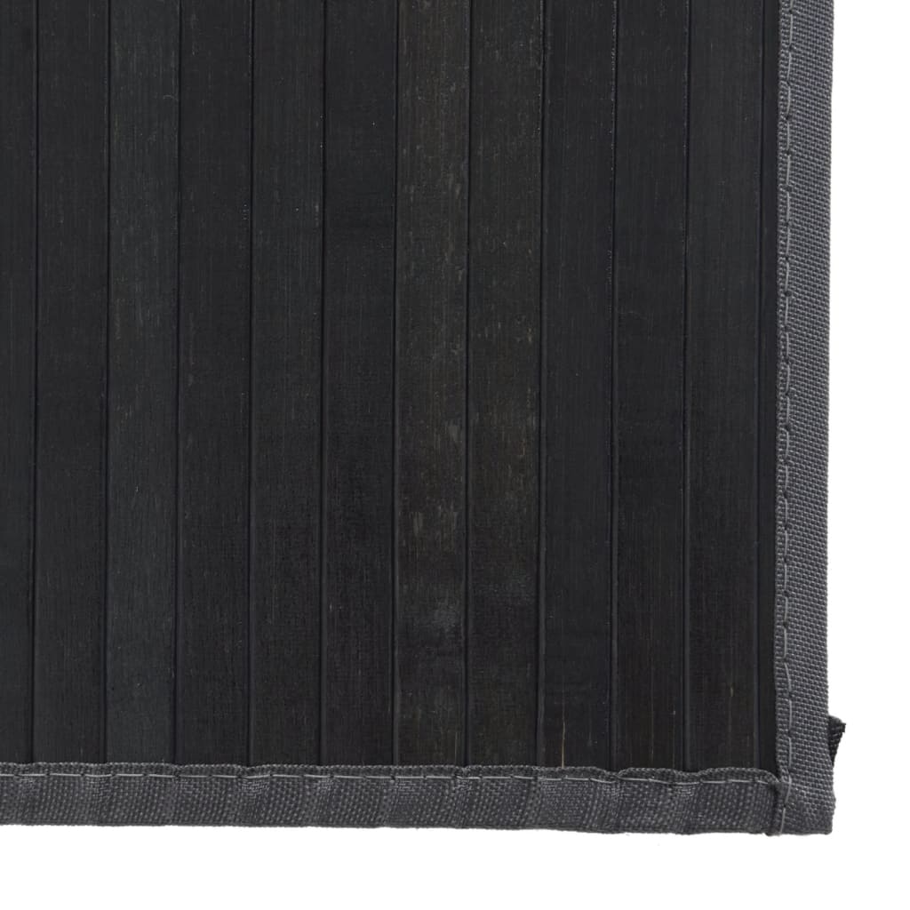 Rug Rectangular Grey 80x400 cm Bamboo
