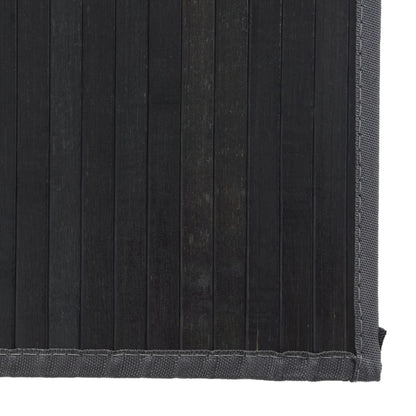 Rug Rectangular Grey 80x400 cm Bamboo