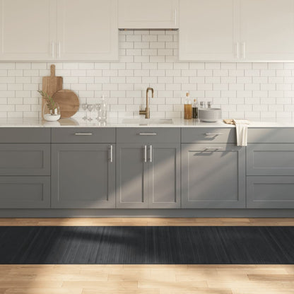 Rug Rectangular Grey 80x400 cm Bamboo