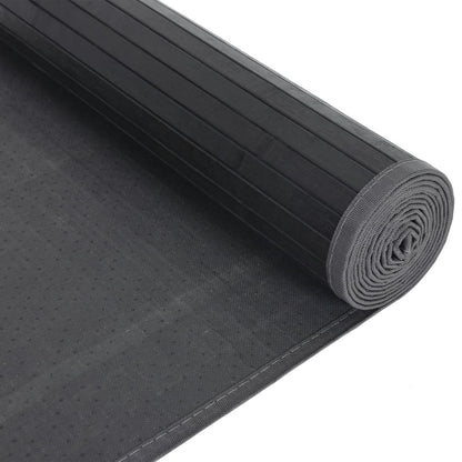 Rug Rectangular Black80x500 cm Bamboo