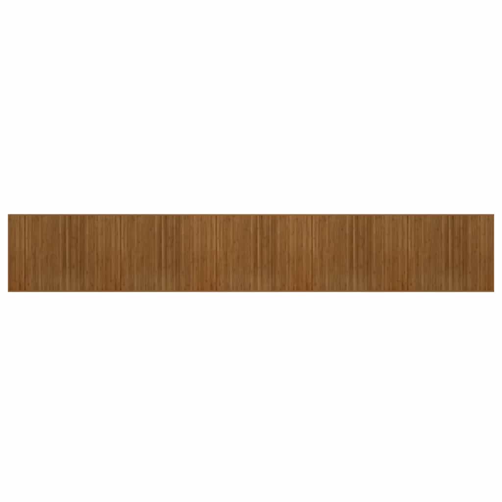 Rug Rectangular Brown80x1000 cm Bamboo
