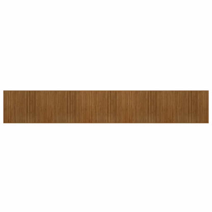 Rug Rectangular Brown80x1000 cm Bamboo