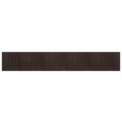 Rug Rectangular Dark Brown80x1000 cm Bamboo