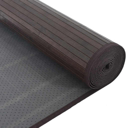 Rug Rectangular Dark Brown80x1000 cm Bamboo