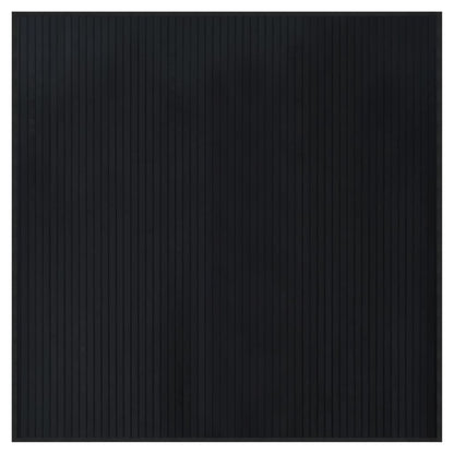 Rug Square Black100x100 cm Bamboo