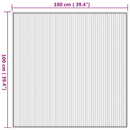 Rug Square Natural100x100 cm Bamboo