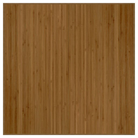 Rug Square Brown100x100 cm Bamboo