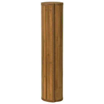 Rug Square Brown100x100 cm Bamboo