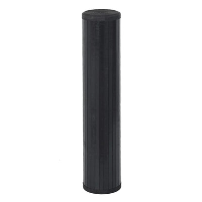 Rug Rectangular Black100x200 cm Bamboo