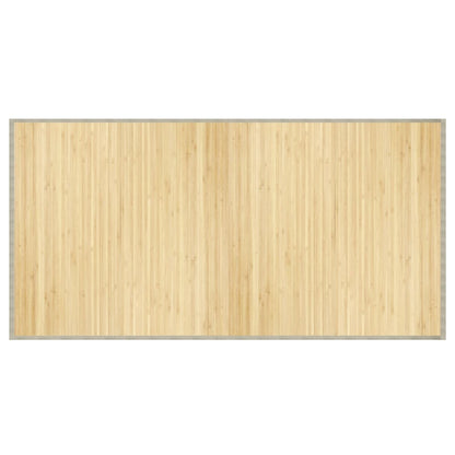 Rug Rectangular Light Natural100x200 cm Bamboo