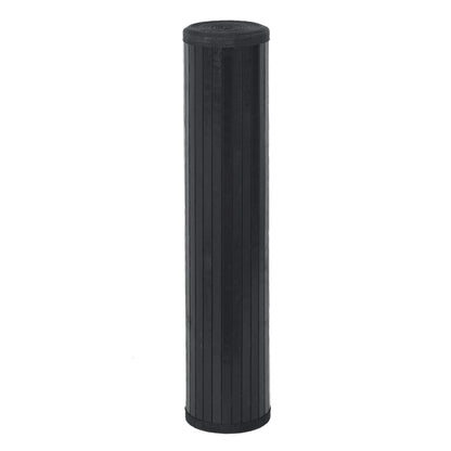 Rug Rectangular Black100x400 cm Bamboo