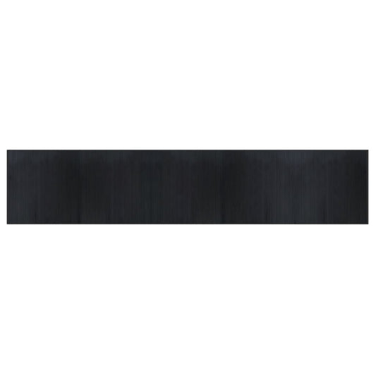 Rug Rectangular Black100x500 cm Bamboo