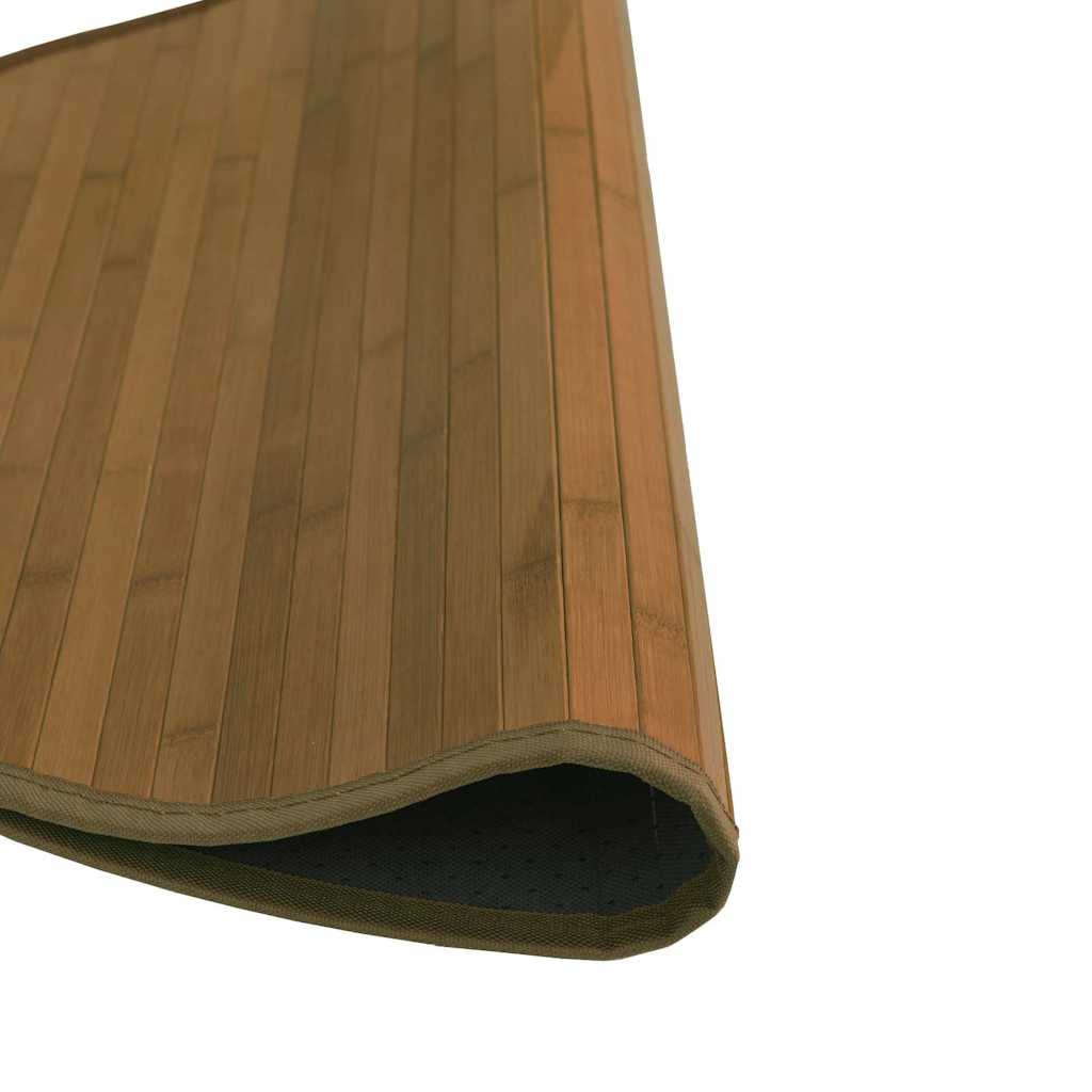 Rug Round Brown60 cm Bamboo