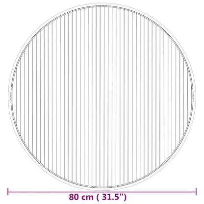 Rug Round Natural80 cm Bamboo