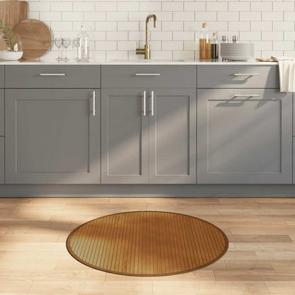 Rug Round Brown80 cm Bamboo