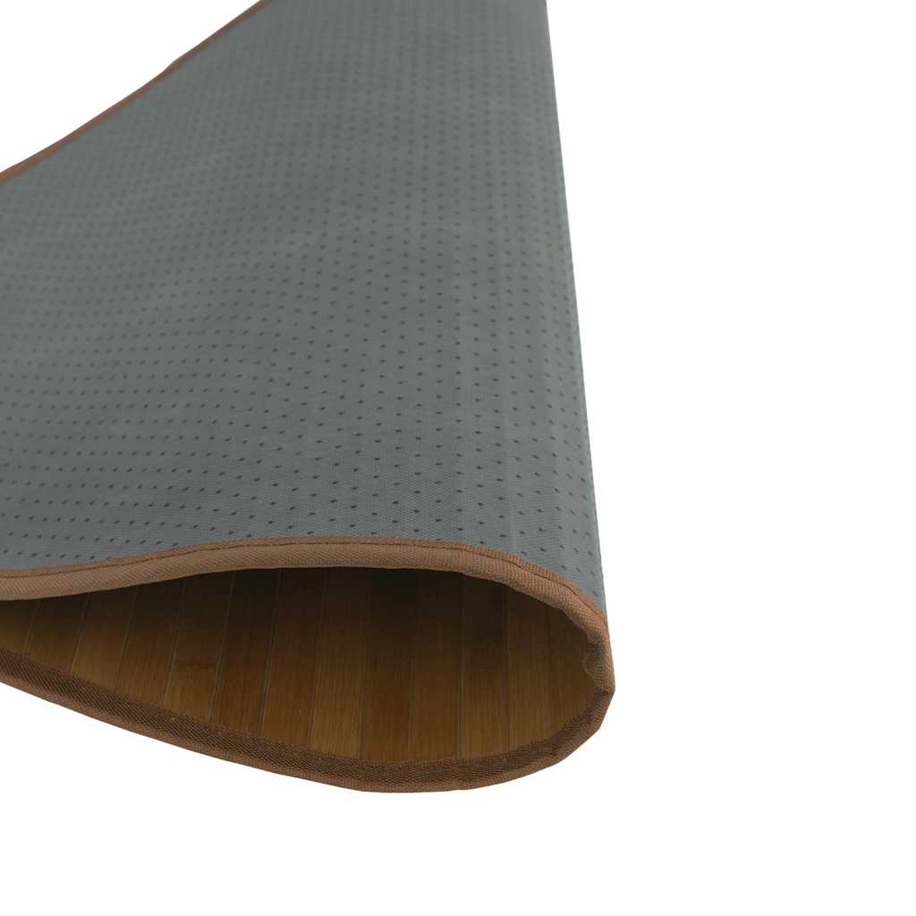 Rug Round Brown100 cm Bamboo