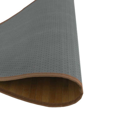 Rug Round Brown100 cm Bamboo