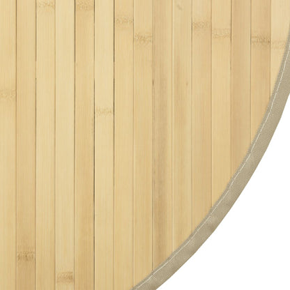 Rug Round Light Natural100 cm Bamboo